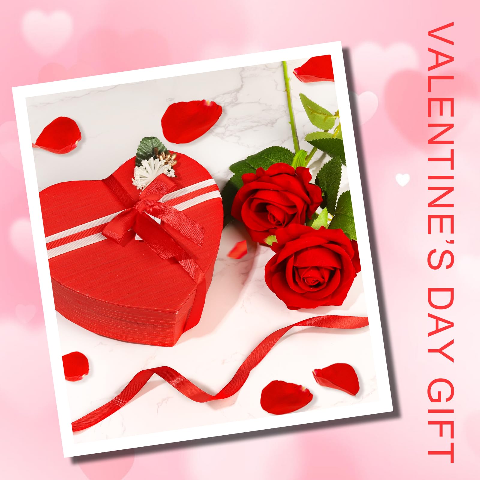 YGDZ Red Ribbon and Twist Tie Bows Set - 2PCS Red Satin Ribbon 3/8